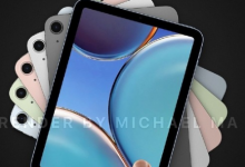 iPad mini 6渲染图在网上曝光沿用了iPad Air的外观设计风格