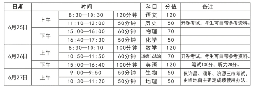 2021河南中考时间是什么时候