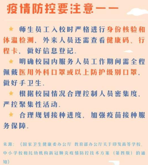 2021秋季开学将有这些新变化 开学注意事项