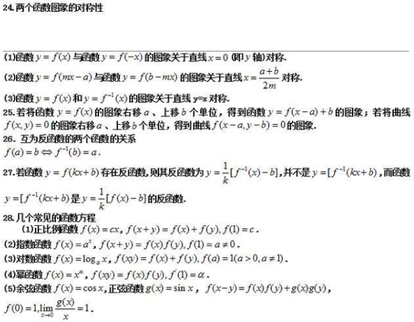 高一数学学霸笔记整理