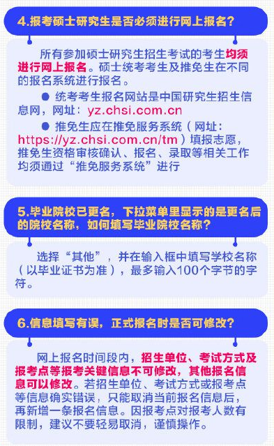 考研预报名20个填报细节