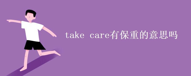 take care有保重的意思吗