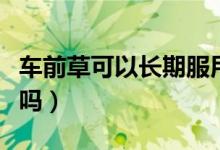 车前草可以长期服用吗（发烧期间能吃车田草吗）