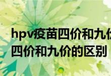 hpv疫苗四价和九价的区别在哪里（hpv疫苗四价和九价的区别）