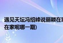 遇见天坛冯绍峰说丽颖在家呢是第几期(遇见天坛冯绍峰丽颖在家呢哪一期)