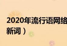 2020年流行语网络新词（2020年流行语网络新词）