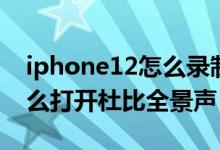 iphone12怎么录制杜比视界（iPhone12怎么打开杜比全景声）