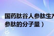 国药肽谷人参肽生产厂家及地址（国药肽谷人参肽的分子量）