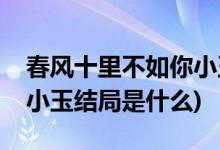 春风十里不如你小玉的结局(春风十里不如你小玉结局是什么)