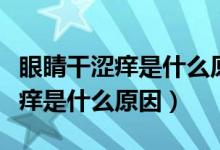 眼睛干涩痒是什么原因有时流眼泪（眼睛干涩痒是什么原因）