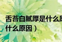 舌苔白腻厚是什么原因造成的（舌苔白腻厚是什么原因）