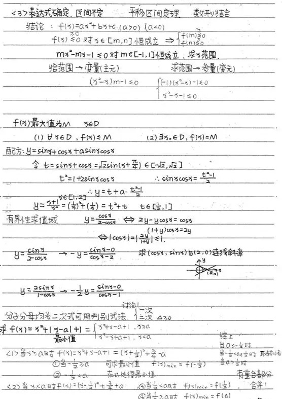 高一数学学霸笔记