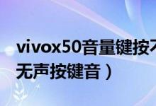 vivox50音量键按不动（荣耀x20se如何设置无声按键音）