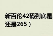 新百伦42码到底是260还是265（42鞋是260还是265）