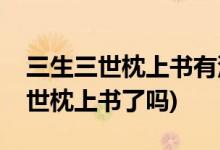 三生三世枕上书有没有杨幂(杨幂参演三生三世枕上书了吗)