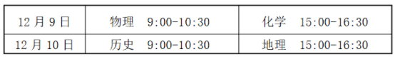甘肃2021年冬季高中学业水平考试时间