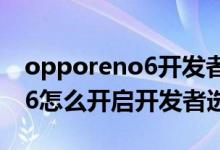 opporeno6开发者选项怎么开（opporeno6怎么开启开发者选项）