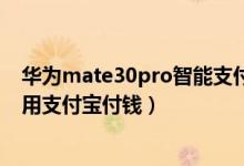 华为mate30pro智能支付怎么设置（华为watch3pro怎么用支付宝付钱）