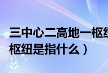 三中心二高地一枢纽指什么（三中心二高地一枢纽是指什么）