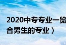 2020中专专业一览表（2022年中专有哪些适合男生的专业）