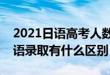 2021日语高考人数官方公布（高考日语和英语录取有什么区别）