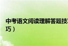 中考语文阅读理解答题技巧全部（中考语文阅读理解答题技巧）