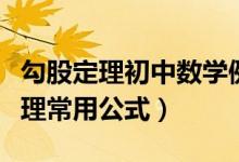 勾股定理初中数学例题讲解（初中数学勾股定理常用公式）