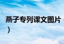 燕子专列课文图片（燕子专列课文原文及赏析）