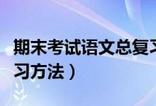 期末考试语文总复习的方法（期末考试语文复习方法）