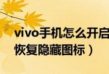 vivo手机怎么开启隐藏图标（vivo手机怎么恢复隐藏图标）