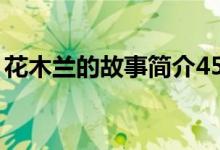 花木兰的故事简介45字（花木兰的故事简介）