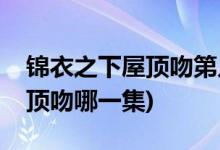 锦衣之下屋顶吻第几集(锦衣之下一下夫妇屋顶吻哪一集)