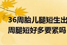 36周胎儿腿短生出来能长好么（怀孕刚好36周腿短好多要紧吗）