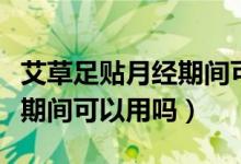 艾草足贴月经期间可以用吗（艾草膝盖贴月经期间可以用吗）