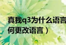 真我q3为什么语言错了调不过来（真我q3如何更改语言）