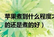 苹果煮到什么程度才可以止泻（苹果止泻是蒸的还是煮的好）