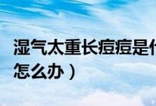 湿气太重长痘痘是什么原因（湿气太重长痘痘怎么办）