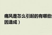 痛风是怎么引起的有哪些症状（痛风是怎么引起的有什么原因造成）