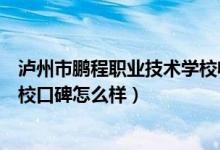 泸州市鹏程职业技术学校收费标准（泸州市江南职业中专学校口碑怎么样）