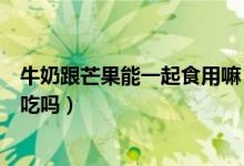 牛奶跟芒果能一起食用嘛（牛奶和芒果可以同时服可以同时吃吗）