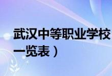 武汉中等职业学校（2022武汉中职中专学校一览表）