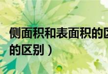 侧面积和表面积的区别图形（侧面积和表面积的区别）