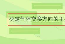 中考快讯：决定气体交换方向的主要因素是