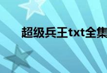 超级兵王txt全集下载的搜索数据展示