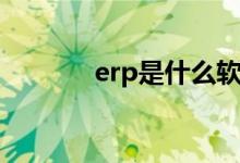 erp是什么软件（erp是什么）