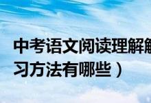 中考语文阅读理解解题技巧详解（中考语文学习方法有哪些）