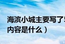 海滨小城主要写了5个什么（海滨小城的主要内容是什么）