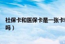 社保卡和医保卡是一张卡吗上海（社保卡和医保卡是一张卡吗）