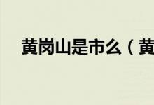 黄岗山是市么（黄岗山是哪个省的城市）