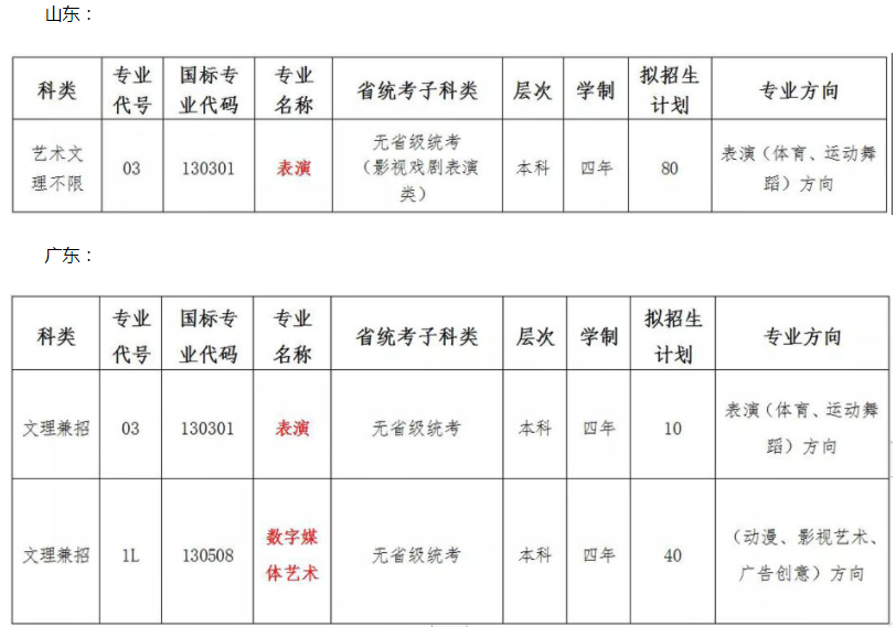 湖南涉外经济学院2022年艺术类专业校考招生省份及专业